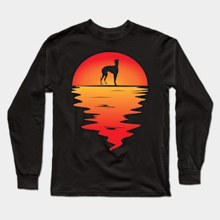 Sunset Dog Galgo Espanol Long Sleeve T-Shirt